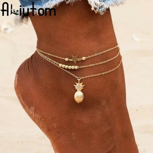Details about  / Brand New Golden Pineapple Anklet