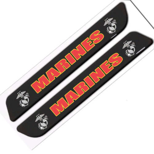 Details about   Pair of Premium "Marines" Custom Gloss Decals for Car Truck SUV Window Sticker 
