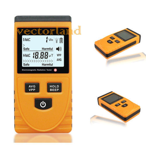 Electromagnetic Radiation Detector Digital LCD EMF Meter Dosimeter Tester New 