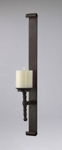 Tuscan Metal Wall Candle Holder Rustic Sconce Large 