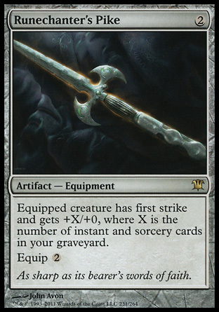 1x Runechanter/'s Pike Innistrad MtG Magic Artifact Rare 1 x1 Card Cards