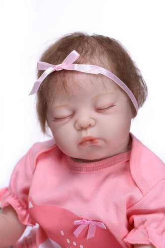 Toddler Girl Dolls 20/" Realistic Soft Silicone Reborn Baby Girl Dolls Baby Gifts