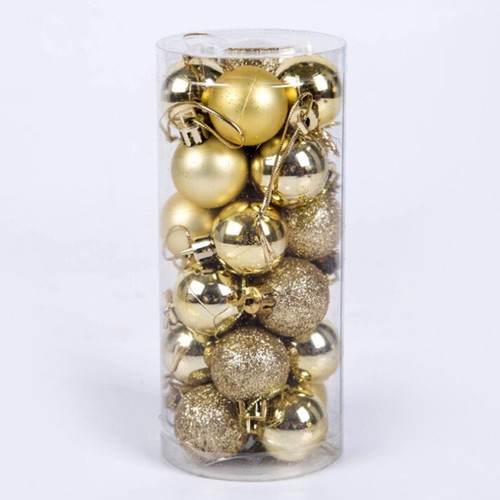 24Pcs//box 40mm Christmas tree decor ball bauble party hanging ball ornamentYECF