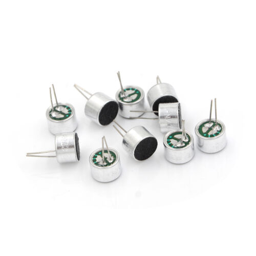 10X Brand New Mini MIC Capsule Electret Condenser 2 Pins ZT