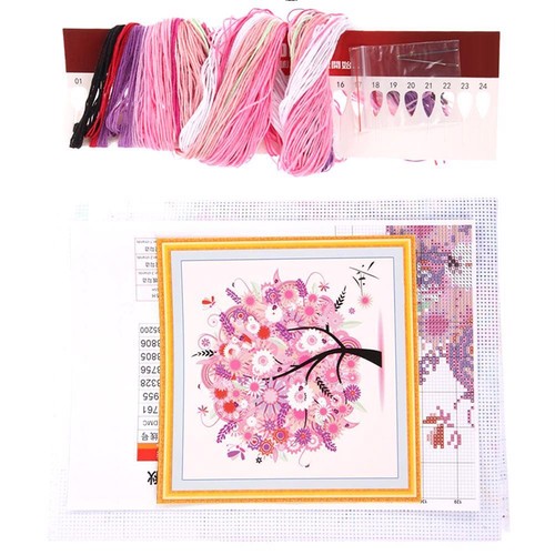 Cross Stitch Set Diy Embroidery Decor Crafts Handmade Needlework Home Thread