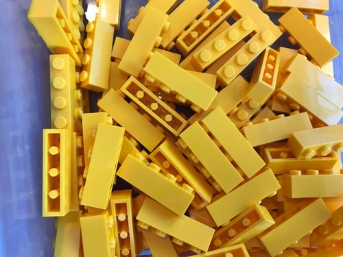 LEGO NEW-#3010-BRIGHT LIGHT ORANGE-1 x 4 BRICK-50 PIECES