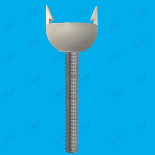 Elektrisch Lampe Steckdose 2x M10 600mm x 10mm Alle Gewinde Hohl Stange Rohr