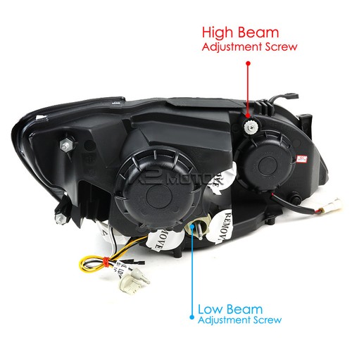 For 2001-2005 Lexus IS300 Black LED Projector Headlights+LED Fog Lamps