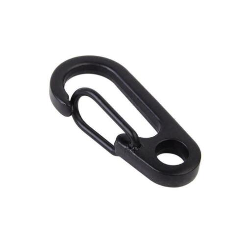 EDC Mini Metal Key Buckle Snap Spring Clip Hook Carabiner Tool Keychain Out H4D9