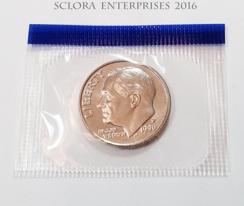2 Coins **FREE SHIPPING** 1996 P /& D Roosevelt Dime Set *MINT CELLO*