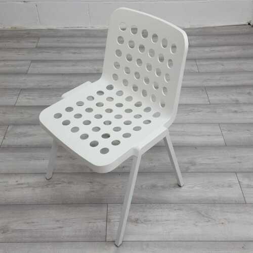 Used Pedrali Koi Booki Designer Multipurpose Stacking Chair White 