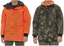 XL LG Mossy Oak Hunters Orange Reversible Mens Insulated Jacket Coat Parka Camo
