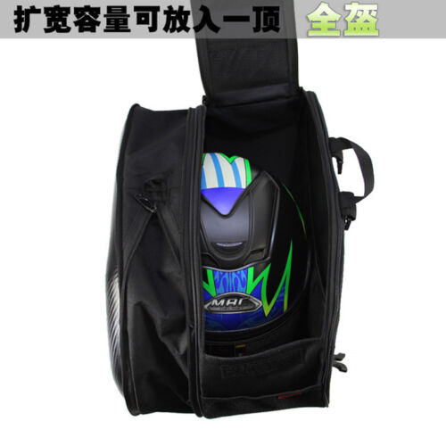 2x Motorcycle Saddlebags Rider Side Carbon Fiber Texture Bag Luggage Box