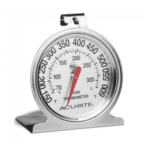 New Acurite Kitchen Essentials Oven Thermometer Stainless Steel Baking Pastries