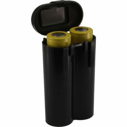 4 Black 18650 /& CR123A 2 Battery Holder Storage Case for 18650 Batteries