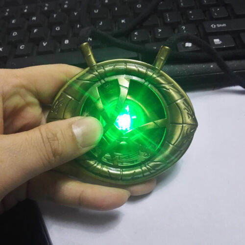 Doctor Strange Pendant Eye Of Agamotto Necklace Prop Cosplay 1:1 LED Light Dr 