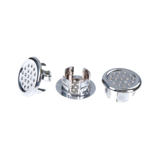 3PCS Round Ring Overflow Cover Plug Sink Filter Bathroom Basin Sink Drain *hu 