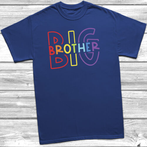 Rainbow grand moyen petit frère T-shirt Kids Baby Grow Tenues Sibling Set Tee