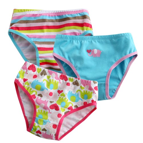 Vaenait Baby Kids Brief Short Underwear Girls Pantie Set /"Love elephant/" 2T-7T