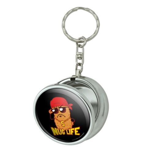 Nug Life Chicken Nugget Funny Humor Portable Travel Ashtray Keychain