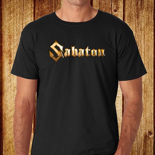 New SABATON Power Metal Band Logo Men/'s Black T-Shirt Size S-3XL Free Shipping