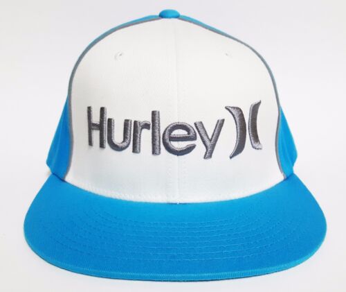 HURLEY ONLY CORP Hat Cyan FLEXFIT NEW Cap Surf Skate Ski ONE CLASSIC Rare $28