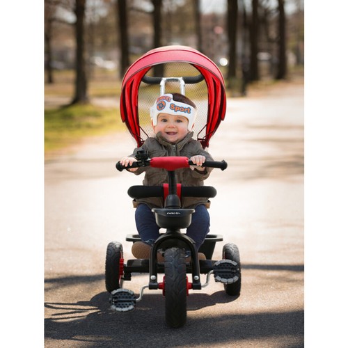 6 in 1 360° Sitz Dreirad Kinderdreirad Baby Kleinkinder Fahrrad mit Schubstange
