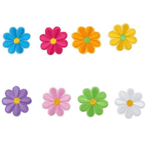 3D Embroidery Iron Patches For Clothing Stickers Flower DIY Wedding Fabric Patch 
