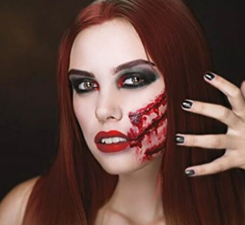 Halloween Faux Sang corps visage vêtements artificielle blessures Vampire Zombie Infirmière UK
