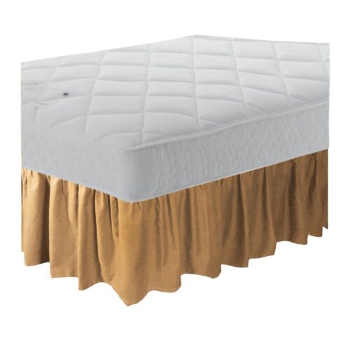 Poly Cotton Frilled Platform Base Valance Sheet All Colours /& Sizes Available
