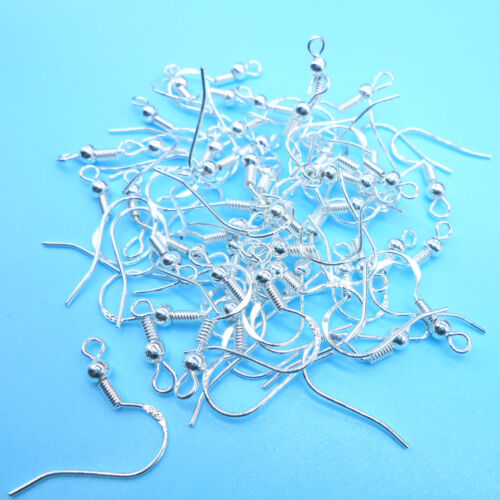 1000PCS DIY 925 Sterling Silver Jewelry French Earring Finding Hook Earwires 