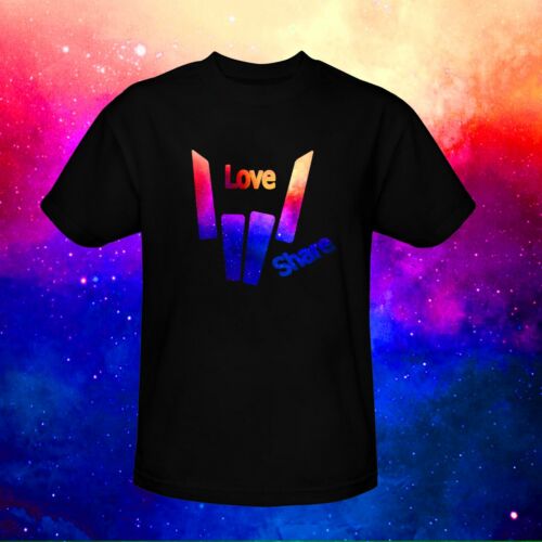 share the love tshirt galaxy logo Unisex Tee inspired by share the love merch
