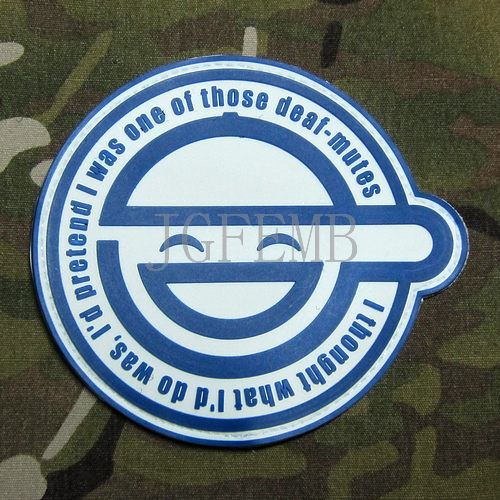 GHOST IN THE SHELL  Laughing Man Logo 3D PVC Patch (NO.PB496)