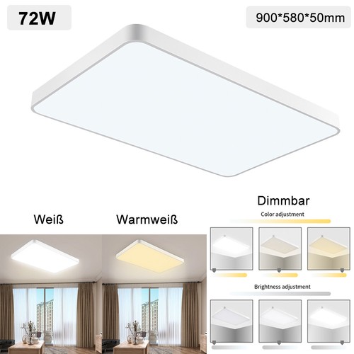 Ultraslim LED Dimmbar Deckenleuchte Badleuchte Küche Deckenlampe Wohnzimmer