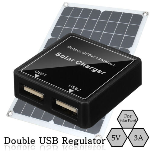 5-20v a 5v 3a doble USB solar panel regulador Controller cargador H