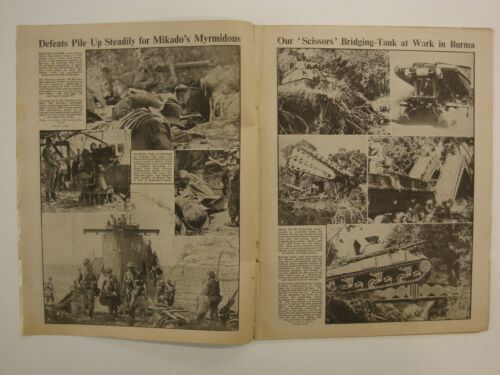 War Illustrated Sample Bundle Original WW2 Newspaper, 1939-46 8 Random Issues 