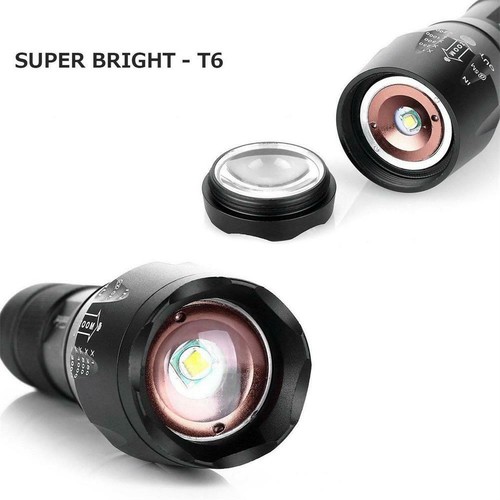 Details about / 200000LM Zoomable LED Super Bright Flashlight Torch Lamp Light LED Camping