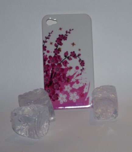 funda protectora para móvil Hard back case para iPhone 4 Flower Butterfly flores