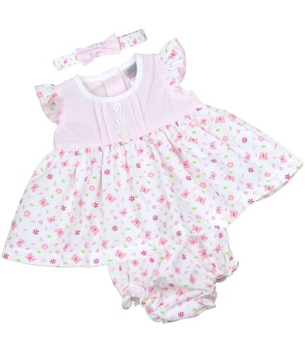 BABYPREM Baby Girls Dress Pink White Dresses Outfit Newborn 0-3 3-6 months