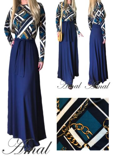 ❤️AMAL Muslim Women Dress Knitwear Maxi Islamic Dress Long Sleeves Hijab Abaya