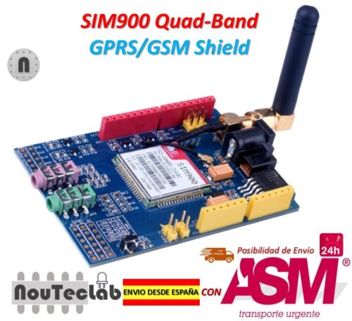 SIM900 Gprs Gsm Shield Développement Board Quad-Band Module Avec Antenne 