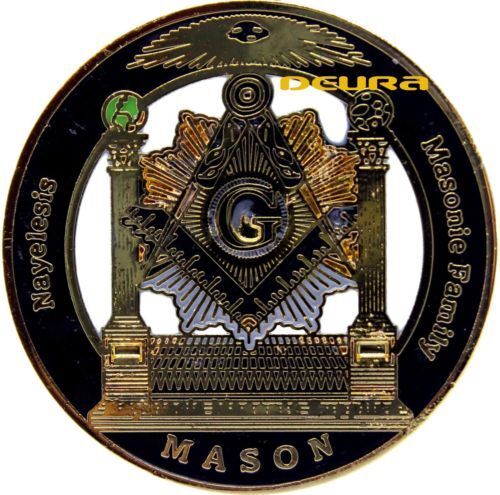 Masonic Worshipful master Badge Lapel Pin Engraved Personalised Box 