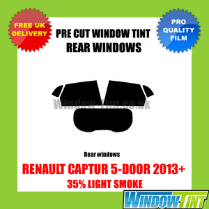 35/% lumière arrière pré cut fenêtre teinte RENAULT captur 5 portes 2013