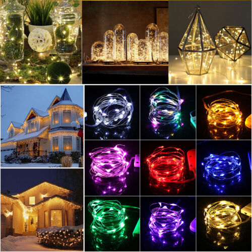 10M 100 LED Christmas Tree Fairy String Party Lights Lamp Xmas Waterproof 