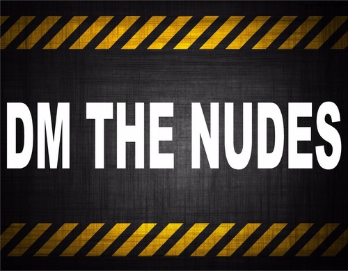 DM the nudes 22/'/' decal vinyl car sticker diesel window banner honda jdm trend
