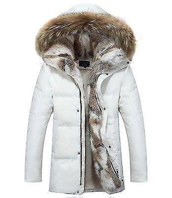 HOT Women's Fleece Jacket Fur Winter Fur Hooded Duck Down Outwear Parka Warm Sz 
