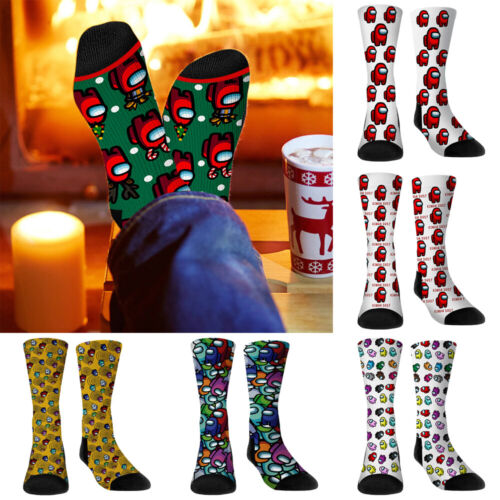 Details about  / Among Us Printed Women Men Socks Winter Warm Stockings Christmas Xmas Gifts US