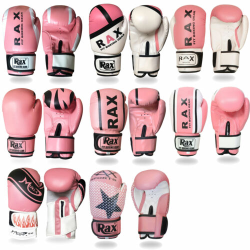 Boxing gloves Bag mitts MMA jab women fight training sparring Ladies R A X 