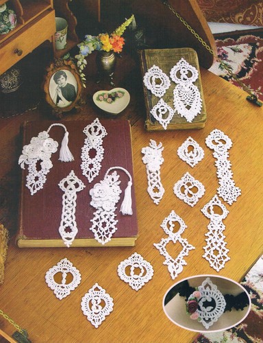 Crochet bookmark pattern /"Monograms and Lace Bookmarks/"