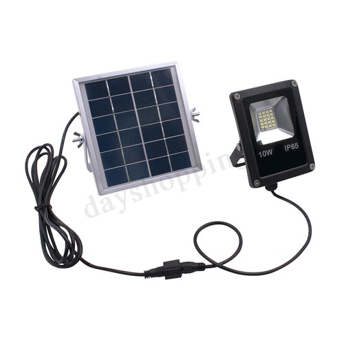 Remote Jardin Étanche 10W 20LED Lampe Solaire Projecteur Éclairage Floodlight